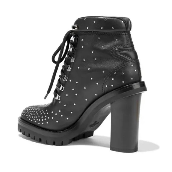 Leather biker boots Valentino Garavani - 38 1/2 Worn Once - Picture 4 of 7